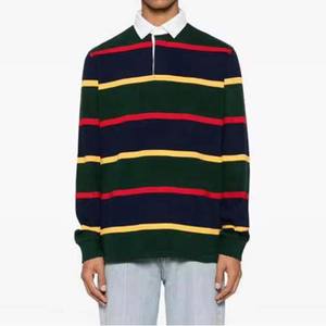 เสื้อรักบี้แขนยาวคลาสสิกสำหรับผู้ชาย ปี 2026 สีตามสั่ง ระบายอากาศได้ดี ผลิตจากโพลีเอสเตอร์ 100% ขายส่งราคาถูก เสื้อผ้าลำลองสีพื้น - Product Image 3