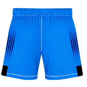 Conjunto de Rugby Azul Rey y Negro, Jersey de Manga Corta con Cuello Redondo y Pantalones Cortos a Juego, Transpirable, para Entrenamiento Deportivo en Equipo - Product Image 6