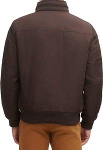 Chaqueta Bomber de Invierno para Hombre de Alta Calidad, Estilo Universitario, con Cierre, Cuello Alto, Diseño Varsity con Bolsillos, en Lona y Satén - Product Image 4