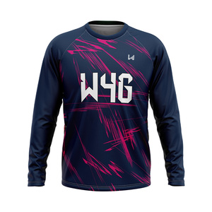 T-shirts de sport légers pour hommes, col rond, respirants, séchage rapide, compression, entraînement, jersey décontracté imprimé, coupe ajustée - Product Image 5