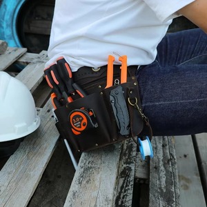 100% Genuine Leather <b>Tool</b> <b>Bag</b> Nylon Heavy Duty Solid Color Customized Logo Factory Wholesale Price OEM Support Customized ODM - Product Image 5
