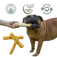 QM GLOBAL Kayu Kopi Berkualitas Tinggi untuk Anjing - Tahan Lama, Tidak Beracun, Ramah Lingkungan & Berkelanjutan, Kunyahan Alami untuk Kesehatan Gigi Anjing