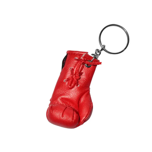 Llavero de Guantes de Boxeo Mini de Alta Calidad al por Mayor OEM, Diseño de Logotipo Personalizado, Color Rojo, Cuero y Metal, para Hoteles - Product Image 2