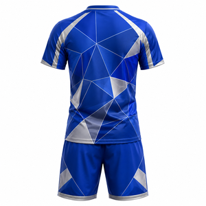 Camiseta de Fútbol Unisex Personalizada, Servicio OEM, Sublimación Impresa, Tela de Malla 100% Poliéster, Secado Rápido, Camiseta de Entrenamiento, Nombre del Equipo Personalizado - Product Image 2