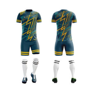 Ensemble de maillots de football personnalisés de qualité supérieure, respirants, imprimés, vente en gros, uniformes d'équipe par sublimation, vêtements de sport - Product Image 4