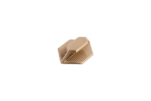 Poignée de meuble en aluminium à profil géométrique cannelé, profil Mouette, finition PVD Or Rose, PVD Or, Noir Soie - Product Image 4