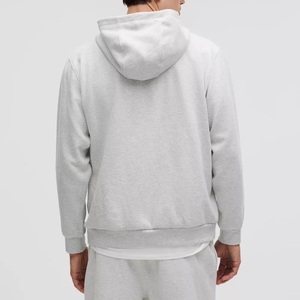 Sudadera con capucha de algodón grueso de calidad al por mayor para hombre, con estampado personalizado de lujo, con cremallera, anti-bolitas, de gran tamaño - Product Image 3