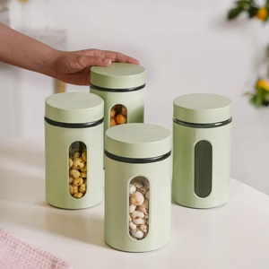 Pot de rangement en métal galvanisé pour la conservation des aliments dans la cuisine, conteneur pour la maison et les restaurants avec design personnalisé - Product Image 4