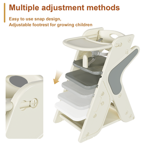 Seggiolone Multifunzionale Regolabile in Altezza per Mangiare e Allattare, Utilizzabile anche come Torre per Bambini - Product Image 5