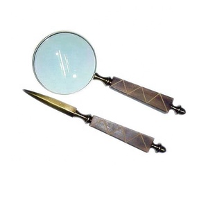 2025 nouveau Design Antique Bronze bonne qualité oeil loupe en verre artisanat indien en gros Vintage métal antiquités - Product Image 2