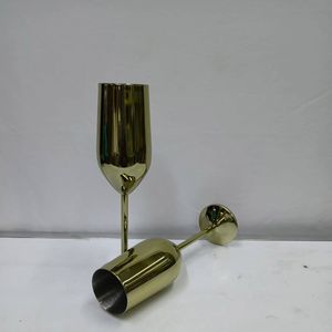 Luxury Brass Wine Glass Set Handmade Gold Finish <b>Goblets</b> Elegant Drinkware for Wedding Party Barware Home Decor Gift - Product Image 3