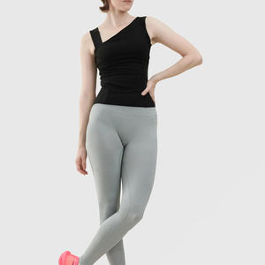 Leggings Deportivos Personalizados, Simples, Sólidos, Sin Costuras, de Cintura Alta, Transpirables, para Entrenamiento, Yoga, Fitness, Gimnasio - Product Image 2