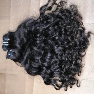 Lots de Cheveux Humains Vierges Bruts Ondulés de Qualité Supérieure du Cambodge, Cheveux Humains Vierges Bruts du Temple à Double Trame Faite à la Machine, Cheveux Humains Bruts Indiens - Product Image 3