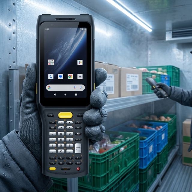 Industrial Android Rugged PDA 4G Mobile NFC RFID IP65/IP67 4-inch 64GB Handheld Barcode Scanner Warehouse Inventory CPU WiFi GMS