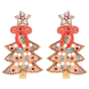 statement Designer Handmade Classic Charm Beaded Earrings Elegant Long Ombre Dangle Jewelry for Women at Best Offer - Product Image 5