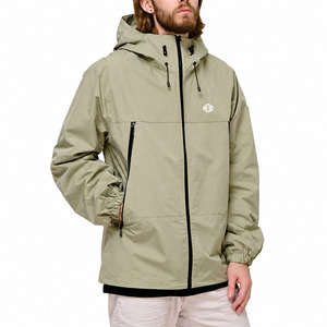 Custom Designer Oversized <b>Lightweight</b> Plaid Print Nylon <b>Jackets</b> zipper Hooded Adjustable Waterproof Windbreaker <b>Jacket</b> for men - Product Image 3