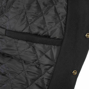 Nueva Chaqueta Varsity de Lona y Cuero Genuino para Hombre, Elegante, Reversible, de Secado Rápido, Personalizable, con Logotipo Frontal de Alta Calidad - Product Image 5