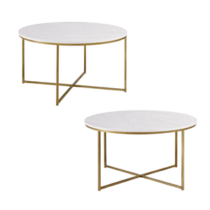 Modern Luxury Style <b>Round</b> <b>Coffee</b> <b>Table</b> With Made of <b>Metal</b> Stainless Steel High Quality Furniture at Good Prices - Product Image 5
