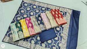 Costume en soie pure Banarasi 3 pièces jaal - Product Image 2