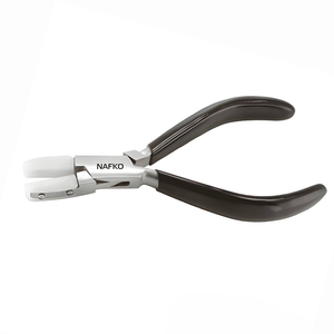 Wholesale Durable Nylon Flat Nose Pliers 150mm Jewelry Making Non-Marring Stainless Steel Beading <b>Wire</b> Bending Tool Equipments - Product Image 1