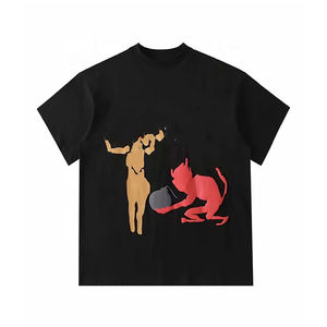 Camiseta 3D Extra Grande Personalizada de Alta Calidad para Hombre, Marca de Moda, Impresión Puff, 100% Algodón, Tejido de Punto Informal, Secado Rápido - Product Image 1