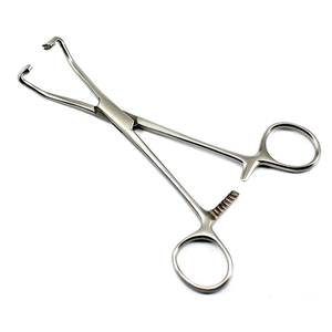 Pinces à draps chirurgicales Premium Peers-Bertram 15 cm en acier inoxydable non perforantes, instruments médicaux ORL CE ISO - Product Image 1