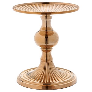 Awesome Metallic Candlestick Gold Finished Vintage Multi-Tiered <b>Crystal</b> Candelabra Premium Church & Wedding Pillar <b>Stand</b> Jar - Product Image 6