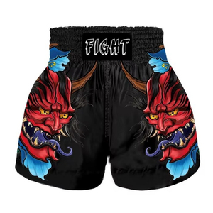 <b>Professional</b> Boxing Shorts Custom Team Logo Fight Shorts Satin Stretch Waist Athletic Wear For Club And Tournament Matches - Product Image 5