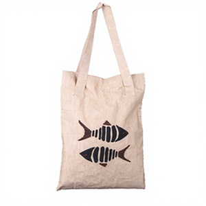 Bolsa de Yute Ecológica con Estampado de Árboles Coloridos, Bolsa de Compras Reutilizable y Duradera, Bolsa de Mano de Gran Capacidad para Compras, India - Product Image 3