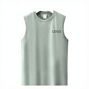 OEM Custom White <b>Men's</b> Gym <b>Vest</b> New Design Casual <b>Stringer</b> Workout Tank Top Breathable Knitted Bodybuilding <b>Vest</b> Wholesale - Product Image 2