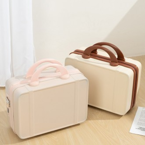 Borsa da viaggio portatile retrò da donna 14 pollici piccola custodia cosmetica con Password Box stile retrò - Product Image 1