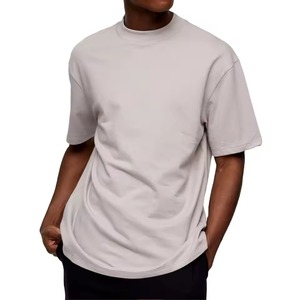 T-shirt homme grande taille, imprimé graphique, nouvelle mode, logo personnalisé, épaules tombantes, coton bio 200-300 GSM - Product Image 5