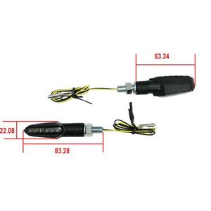 12OR LED สีดำเลนส์ควันรถจักรยานยนต์ + 3OR พร้อม E-MARK - Product Image 2