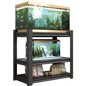 Support d'aquarium en métal robuste de 20 à 30 gallons, 34'' de largeur x 18'' de profondeur x 31'' de hauteur, support réglable pour aquarium et terrarium, accessoire d'aquarium - Product Image 4