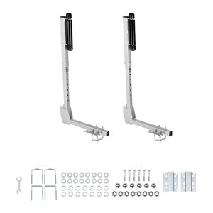 2 Pezzi Guide per Rimorchi per Barche Rinforzate ad Alta Resistenza 27.6 41.3 Altezza Regolabile Rotelle Scorrevoli per Parti e Accessori Rimorchi - Product Image 1