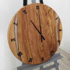Wooden and Resin Antique Luxury Wall <b>Clock</b> with Needle Display for Home and Office Decor High Quality Resin Materials - Product Image 2