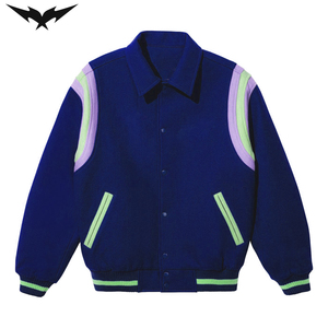 Mens Fleece <b>Jacket</b> Wholesale Custom Printed Embroidery <b>Patchwork</b> Front Streetwear Premium Quality Solid Color - Product Image 3