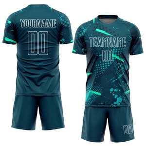 Uniforme de fútbol personalizado, camiseta y pantalones cortos para hombre, transpirable, de secado rápido, ropa deportiva de fútbol. - Product Image 1