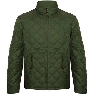 Chaqueta Acolchada Azul Marino para Hombre, Cuello Alto, Cortavientos, Informal, Relleno de Poliéster, para Otoño, Corte Regular - Product Image 2