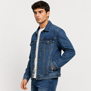 Men Denim Jacket Breathable from premium cotton blend durable stitching modern fit stylish comfortable for daily wear all season - Product Image 2