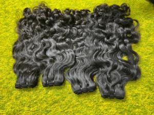 ผมแท้แบบอินเดีย Remy  แบบลอนลึก  แบบต่อผม  ปลายผมหนาเต็มเส้น  เย็บสองชั้นด้วยเครื่องจักร  ผมเวอร์จิ้น - Product Image 3