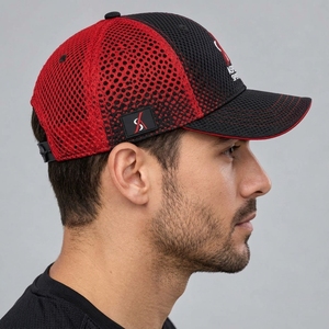 Gorra de malla personalizada ajustable tipo camionero, transpirable, con parte trasera de malla, material de poliéster, ligera, cómoda, para deportes casuales al aire libre - Product Image 6