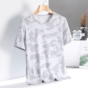 OEM Factory Polyester Camouflage <b>Short</b> <b>Sleeve</b> T <b>Shirt</b> <b>Mens</b> Summer Wear Resistant Ice Silk Quick Dry Sportswear T <b>Shirt</b> - Product Image 5