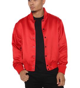 Nouveautés Vêtements Brodés Classique Hommes Mode Satin Baseball Varsity Homme Vestes - Product Image 1
