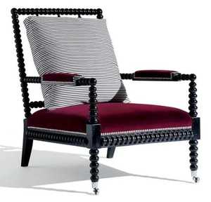 French Retro Solid Wood Accent Bedroom <b>Chair</b> Tufted upholstered armchair Hand Made Wooden Frame Living Room Bedroom <b>Chair</b> - Product Image 1