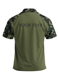 Customized Men's Standard Polo Shirt Personalized Text Available Classic Easy Short Sleeve Camouflage Print 4 Colors Available - Product Image 6