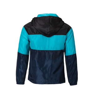 Veste coupe-vent vintage personnalisée pour homme, années 80-90, color block, 100% polyester nylon, coupe-vent, fermeture éclair, imperméable, décontractée, pour l'extérieur, style streetwear - Product Image 2