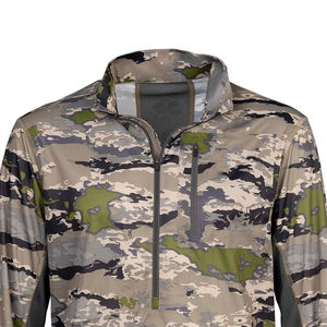 Camiseta Deportiva de Alta Calidad para Hombre, Talla Grande, Manga Larga, Cierre de 3/4, Color Sólido, Ecológica, Transpirable, de Secado Rápido, Mezcla de Algodón - Product Image 4