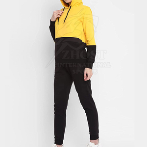 Ensemble de survêtement pour femme, écologique, respirant, à séchage rapide, doublé en polaire, à capuche, manches longues, pantalon de jogging, hiver, décontracté, personnalisé - Product Image 5