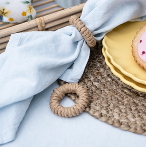Handmade Natural Wicker Rattan Napkin Rings Spring Dining <b>Table</b> Decoration for Kitchen and <b>Party</b> Banquet Dinner Napkins Holder - Product Image 2